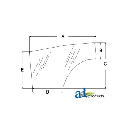 A & I Products Glass, Door (RH) 66" x46" x4" A-T1155-70672